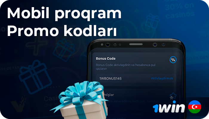 1Win AZ mobil proqramında promosyon kodları və bonusları necə əldə etmək olar