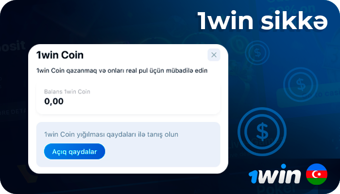 1Win sikkələrini necə dəyişdirmək olar