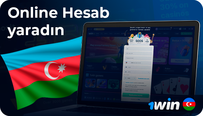1win AZ Online-da necə hesab yaratmaq olar - təsvir