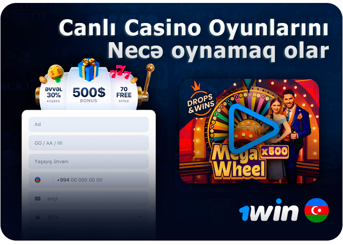 1Win saytında canlı dilerlə oyun oynamağa necə başlamaq olar - addım-addım təlimat