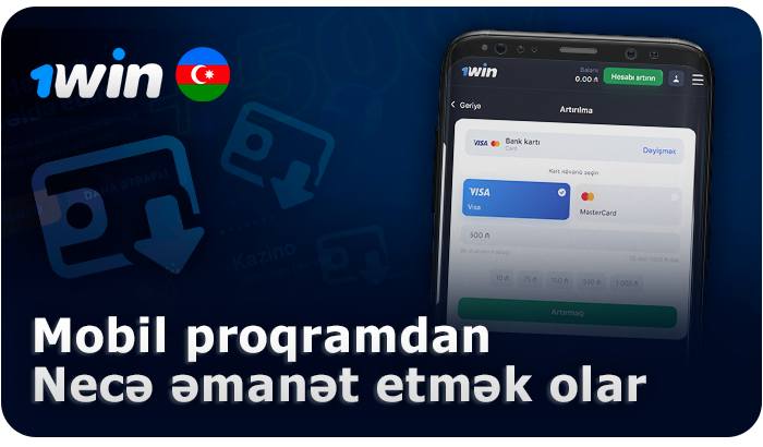 1Win mobil tətbiqi vasitəsilə hesabın doldurulması