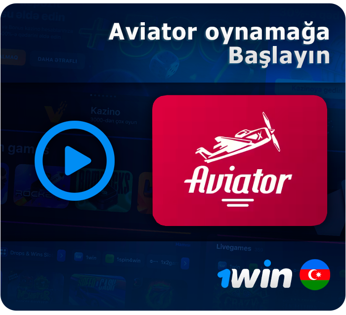 1Win saytında Aviator oyununu oynamağa necə başlamaq olar - addım-addım təlimat