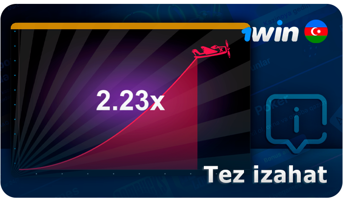 1Win saytında Aviator oyununa giriş - oyunun izahı