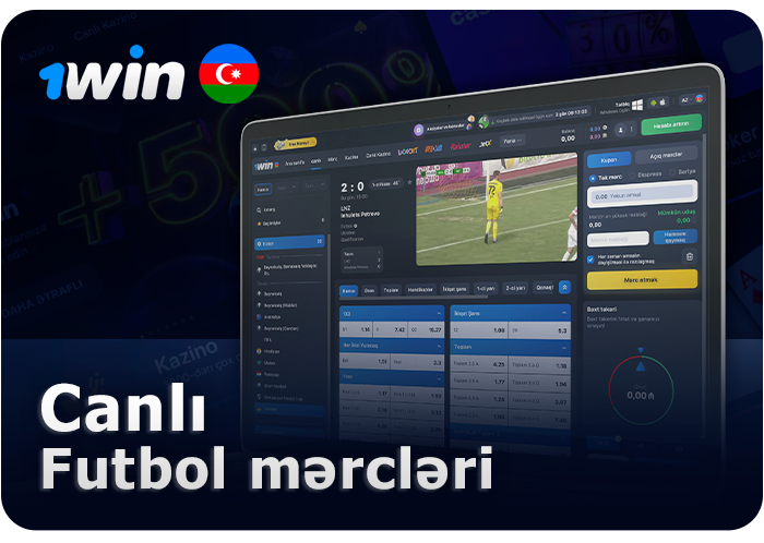 1Win saytında canlı futbol - canlı mərclər