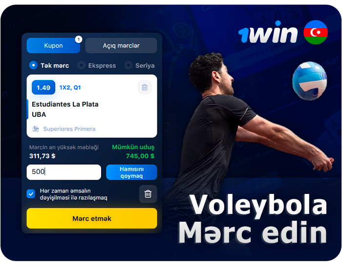 1Win-də voleybola necə mərc etmək olar