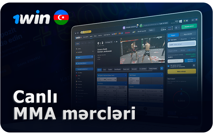 1Win-də MMA-a canlı mərc