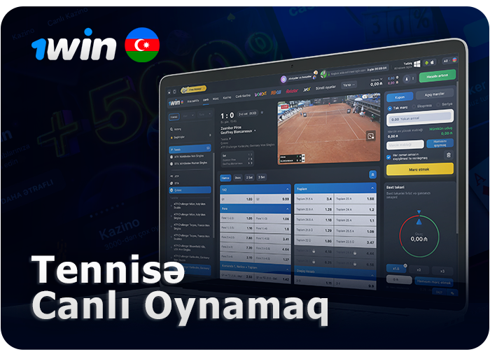 1Win-də tennisə canlı mərc