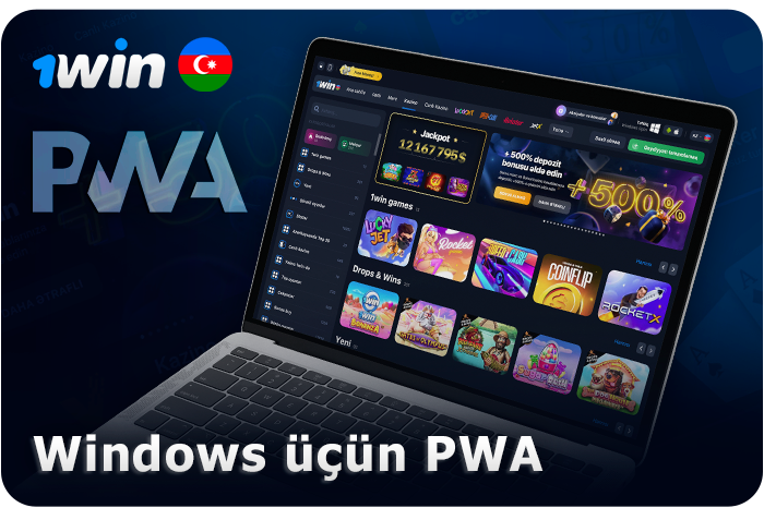 Kompüterlər üçün 1Win saytının PWA versiyasını istifadə edin