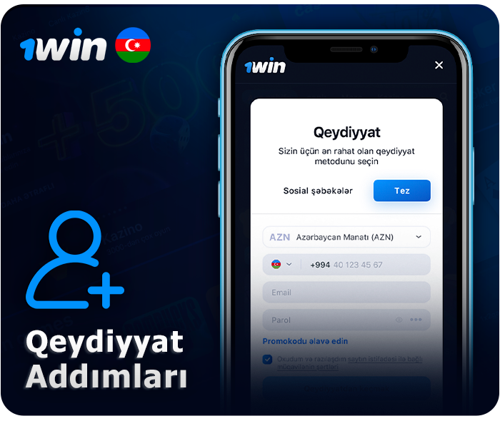 1Win tətbiqində hesab yaratmaq - təlimatlar